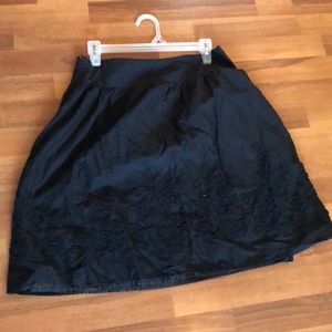 Black knee length skirt